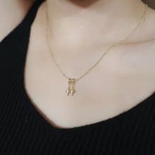 Double stars Necklace - Gold