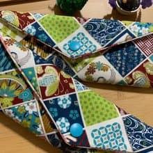 文青風環保純棉筷袋 ~ 寒梅倚窗 清新藍 日本 潮物 收納 手作餐具