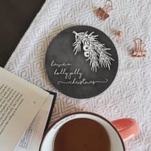 聖誕交換禮物 | 現代農莊鄉村風杯墊 | 聖誕歌曲