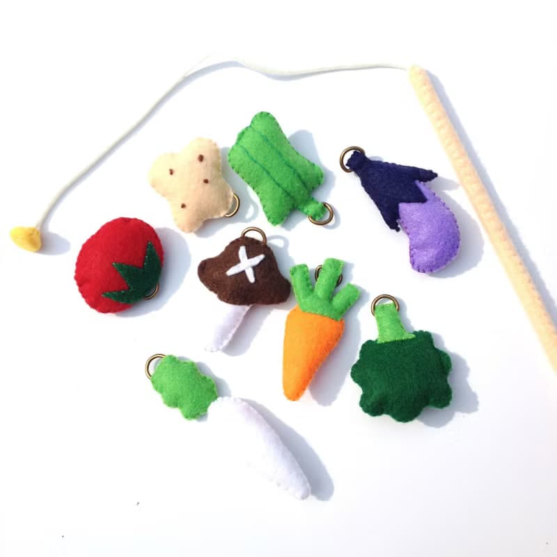 フェルト　野菜釣りセット　知育おもちゃ　グッズ　子ども　プレゼント