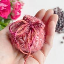 Knitting 生命之花束口袋 - 紅橘光 海底輪 臍輪 敷袋