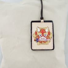 劍獅-平安獅 植鞣皮革雙層卡套證件套