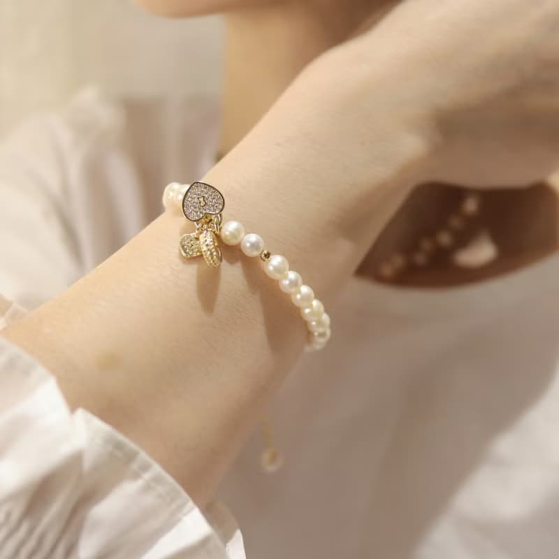 【梅花落】淡水珍珠手鍊 | 嘆息之珠