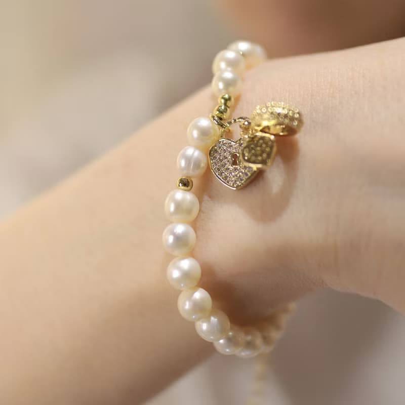 【梅花落】淡水珍珠手鍊 | 嘆息之珠