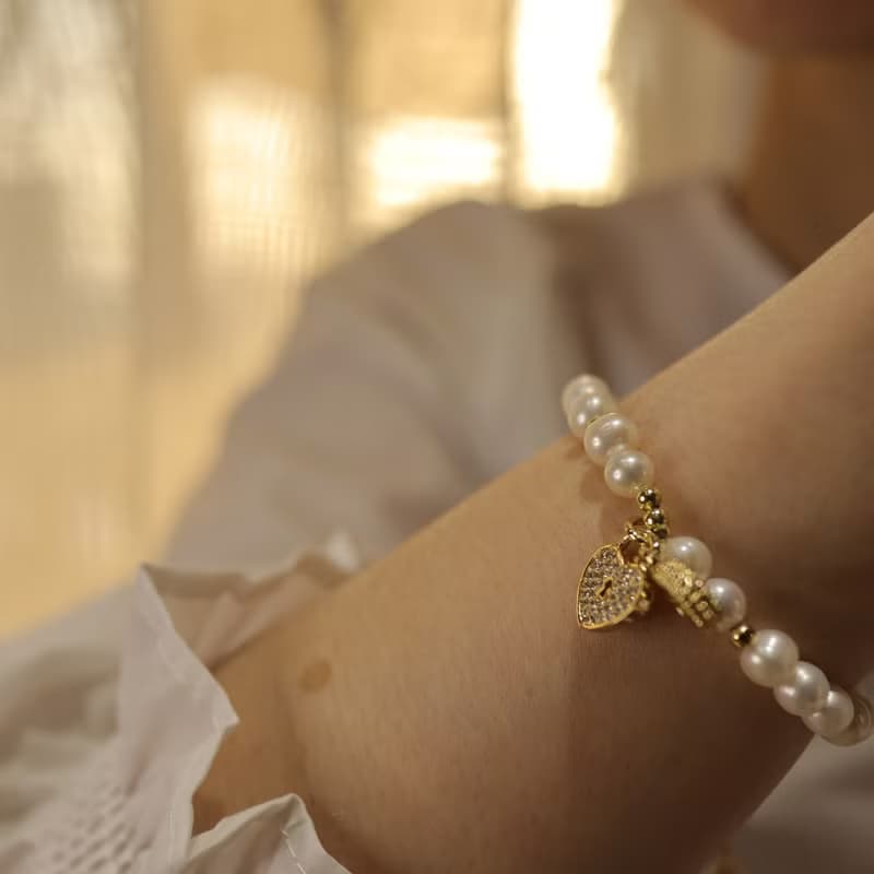 【梅花落】淡水珍珠手鍊 | 嘆息之珠