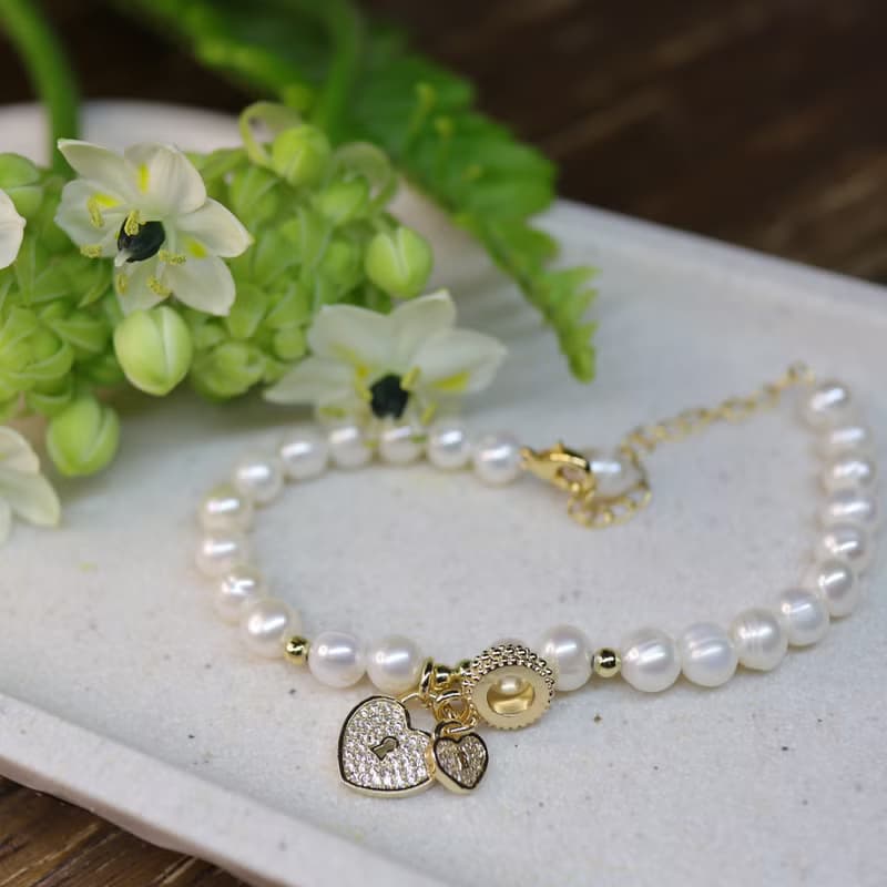 【梅花落】淡水珍珠手鍊 | 嘆息之珠