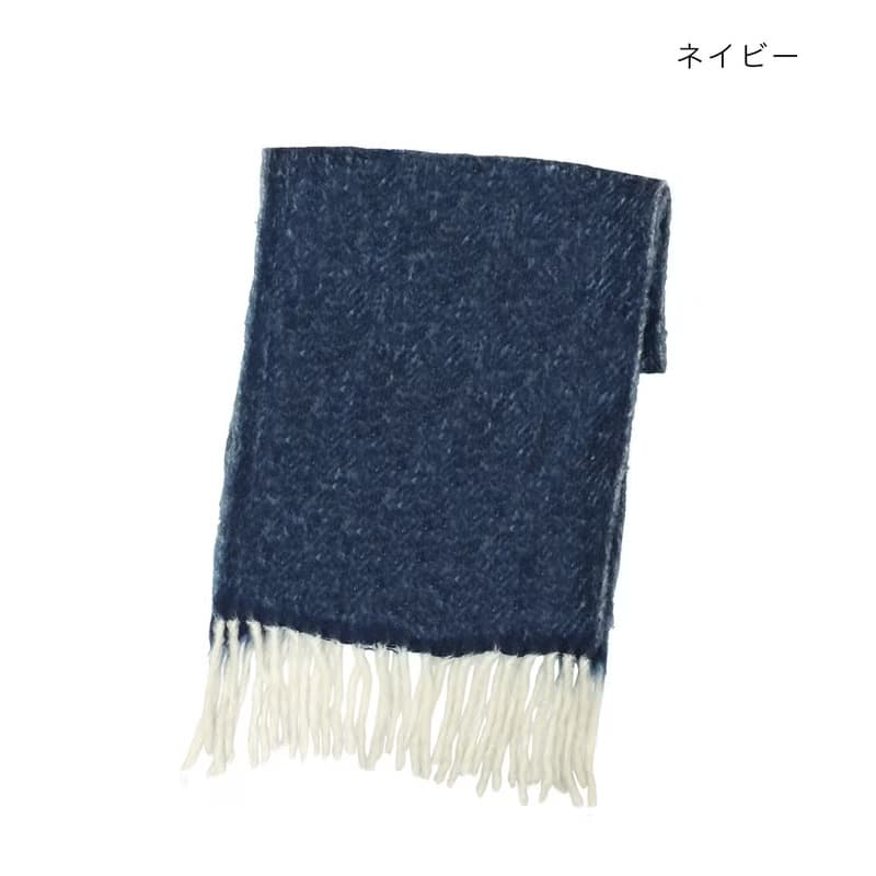 【預訂】印度製 純色人字拼花混羊毛圍巾