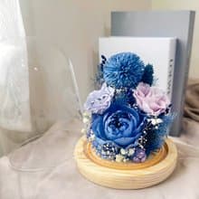 蒔漫花間 幻藍星語 永生花盅 情人節禮物