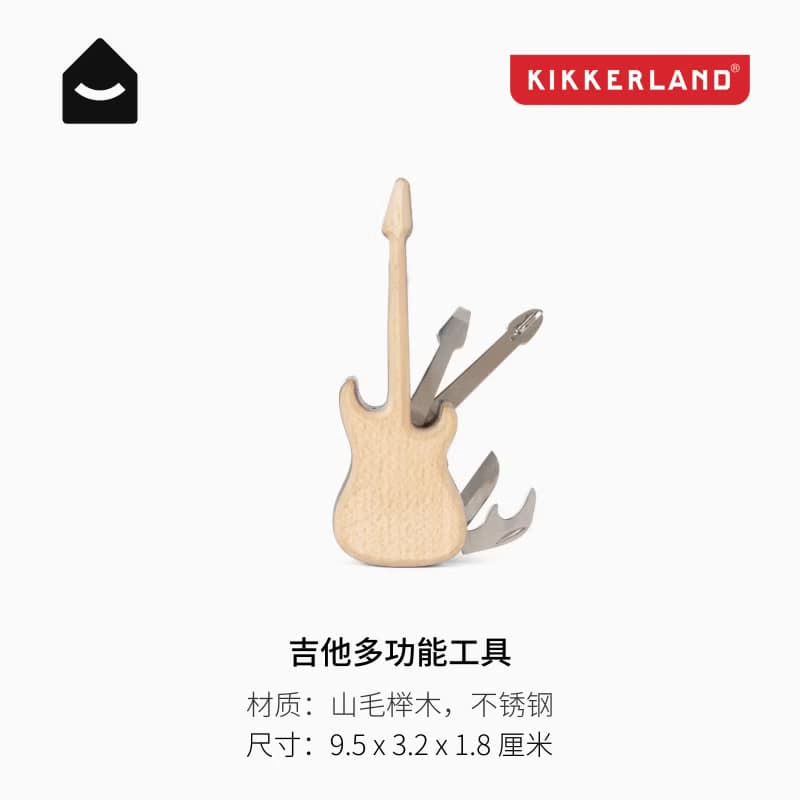美國 Kikkerland 木質鍋鏟廚具 耐熱不粘鍋專用 創意炒菜鏟子創意