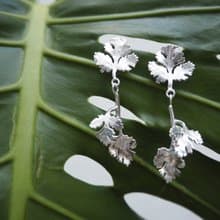 。植被之上。NO.14-3 香菜不香但美美的 耳環/耳夾/925銀