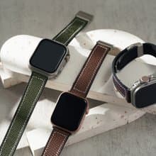 Apple watch - 車線簡約防水帆布錶帶 apple watch 錶帶