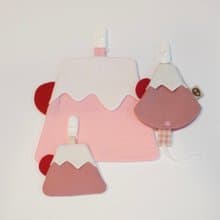 【 Laukku.u 】富士山系列。粉紅色