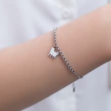 柴犬手鍊 狗狗背影系列-抗敏醫療鋼