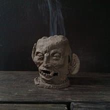 石像鬼雕像 (高10.5cm 雕塑 薰香錐 香錐罩 塔香罩 詭異)