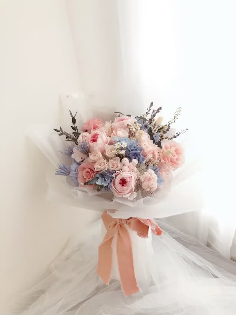 永生花 永生玫瑰花 乾燥花 紀念日禮物 求婚花束 告白 祝賀禮物