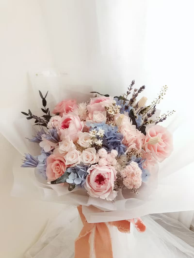 永生花 永生玫瑰花 乾燥花 紀念日禮物 求婚花束 告白 祝賀禮物