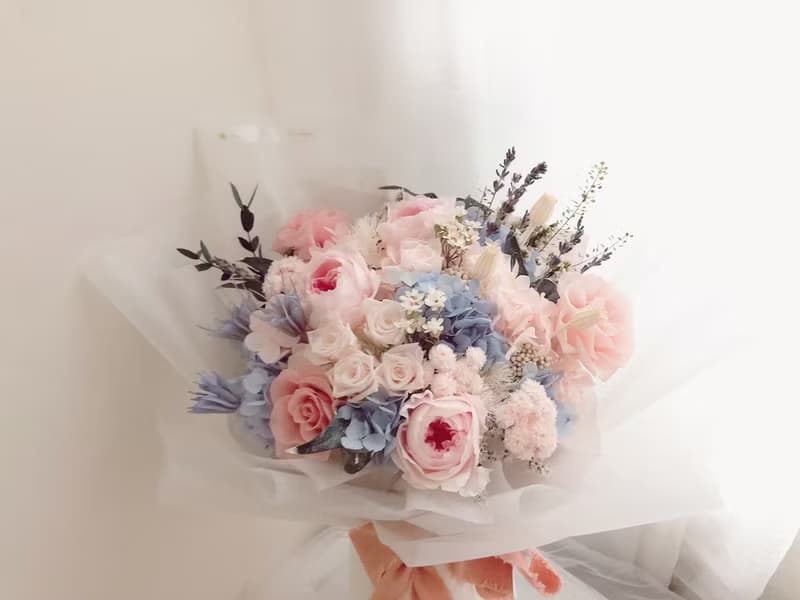 永生花 永生玫瑰花 乾燥花 紀念日禮物 求婚花束 告白 祝賀禮物