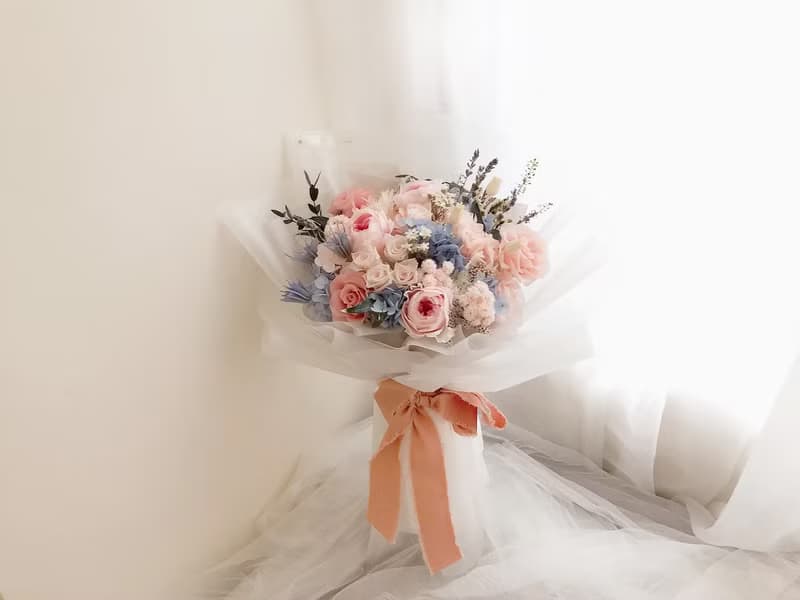 永生花 永生玫瑰花 乾燥花 紀念日禮物 求婚花束 告白 祝賀禮物