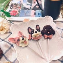 【聖誕節交換禮物】狗狗造型巧克力棒棒糖