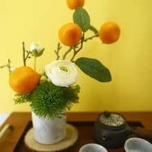 大吉大利高擬真橘子樹陸蓮香氛花禮/入厝禮/開幕/喬遷/送禮/植栽