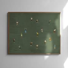 Elisabeth Dunker -瑞典藝術家設計海報 GOLFERS POSTER (50X40cm