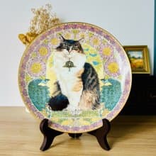 英國Danbury Mint貓咪系列收藏裝飾盤
