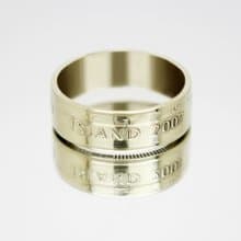 Iceland Coin Ring 100 korun 1995-2011 iceland coin necklace coin rings woman