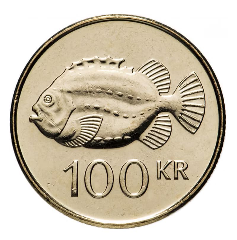 Iceland Coin Ring 100 korun 1995-2011 iceland coin necklace coin rings woman