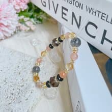 一抹時光 要招財買這條 水晶手鍊設計款 14K包金  開運水晶手鍊