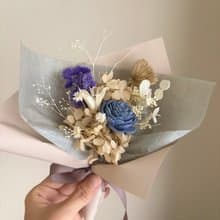 奶茶系包裝 迷你乾燥永生花束∣ 情人節.佈置.禮物.胸花.婚禮