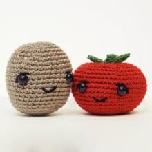 Couple plush Tomato and Potato
