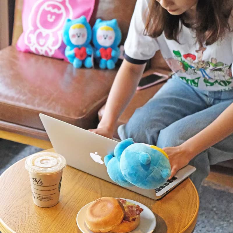 Ning's可愛小藍 娃娃(含粉色不織布袋)(單隻)