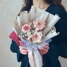 康乃馨永生花束M 5色系