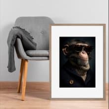 裝飾畫-附畫框 | 黑猩猩| 掛畫| 入厝禮| 商店布置| 海報