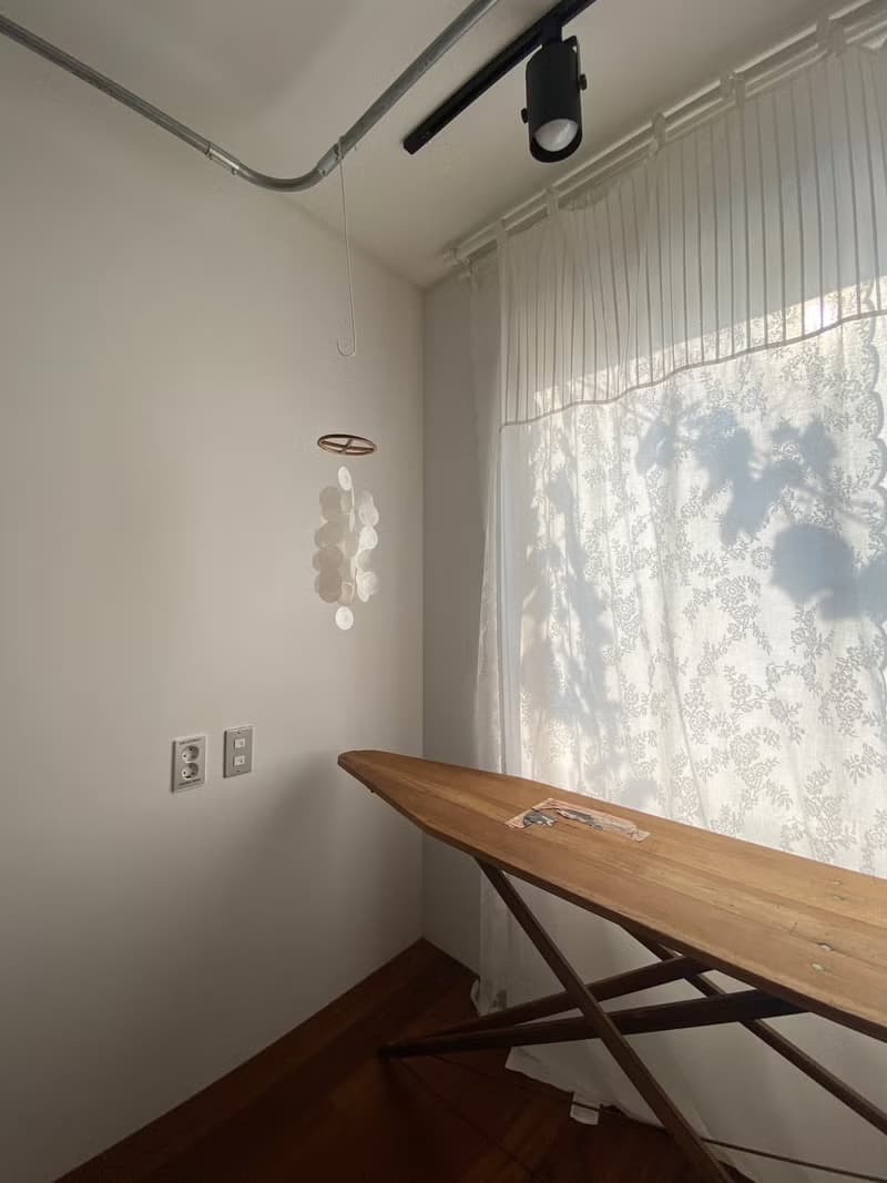 DIY-KIT | Finnish Restr._White(S) Circle | Capiz Shell Wind Chime Mobile| #0-323