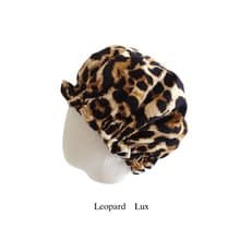 日本製洗えるシルクのナイトキャップ leopard lux 生日禮物 花柄　チェック柄