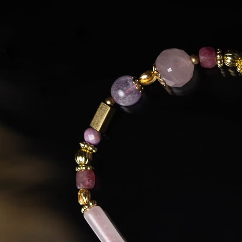 匿名邀請函 // C1372粉晶薰衣草紫晶手鍊