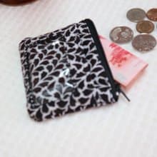 黑色樹葉 悠遊卡證件零錢包 證件套 小錢包 名片夾 識別證