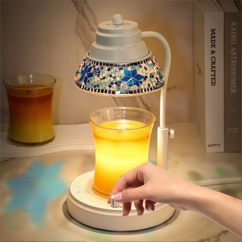 【Les nez 香鼻子】雪花香氛融蠟燈 (手工玻璃) 可伸降定時版