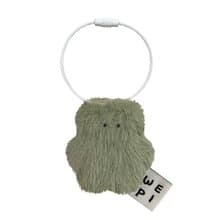 Micro greenery key ring (5X5cm) /handmade fur mini doll present charm miniature