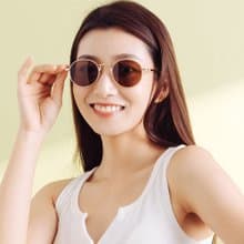邁阿密南灘的拂面海風│歐美度假椰殼棕圓框墨鏡│UV400太陽眼鏡