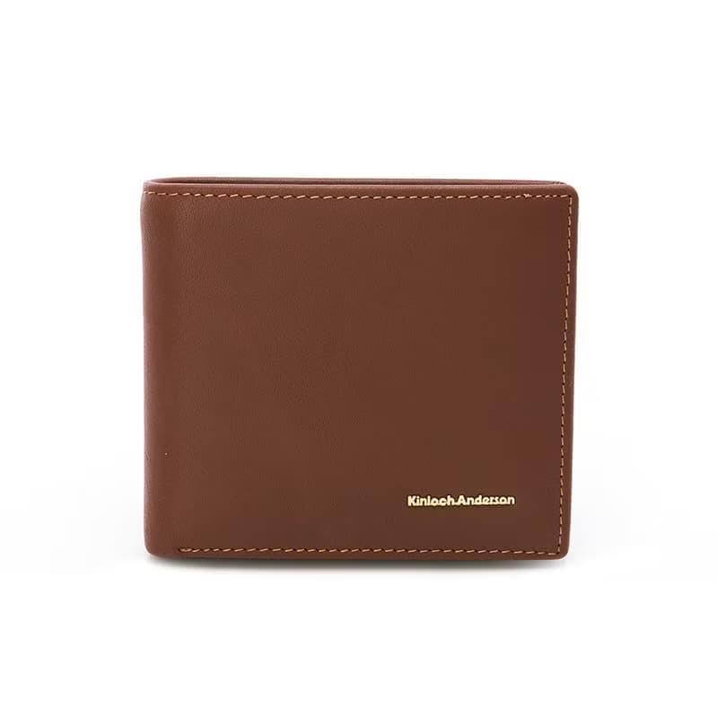 【金安德森】Moore 左右翻單窗式短夾-栗葉棕