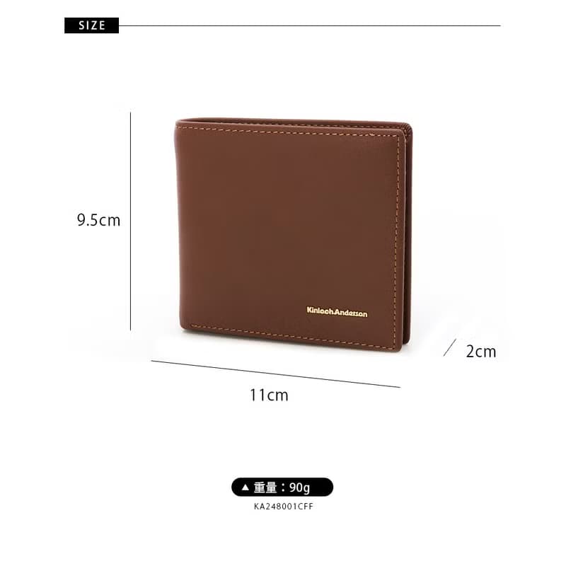 【金安德森】Moore 左右翻單窗式短夾-栗葉棕