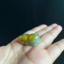 萌寵守護 天然黃翡翠小貓 擺件 療癒系翡翠小夥伴 守護你的每一天