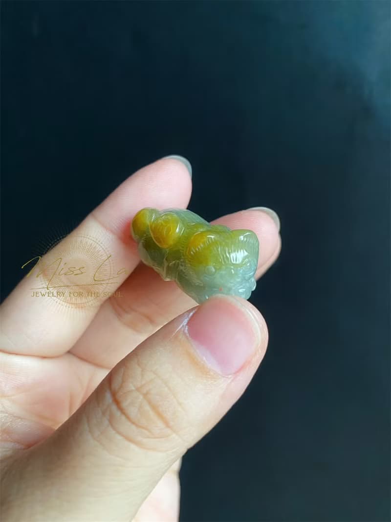 萌寵守護 天然黃翡翠小貓 擺件 療癒系翡翠小夥伴 守護你的每一天