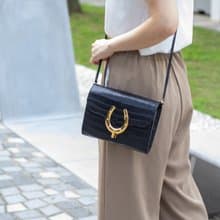 黑色啞面法國料鱷魚皮手袋