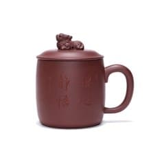 送禮紫砂壺茶壺茶杯 送禮禮物 貔貅蓋杯 宜興紫砂杯蓋杯杯子 禮品