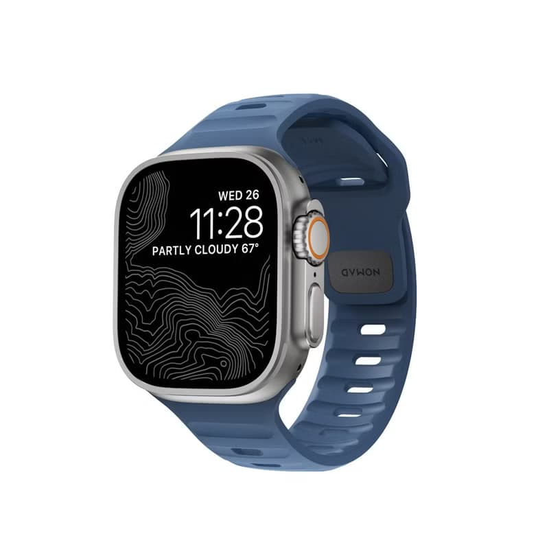 【美國NOMAD】Apple Watch專用運動風FKM橡膠錶帶-49/46/45/44mm