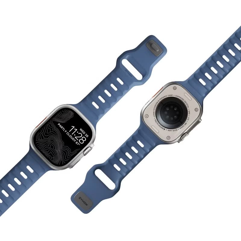 【美國NOMAD】Apple Watch專用運動風FKM橡膠錶帶-49/46/45/44mm