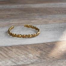 黃銅麻花手工設計手環